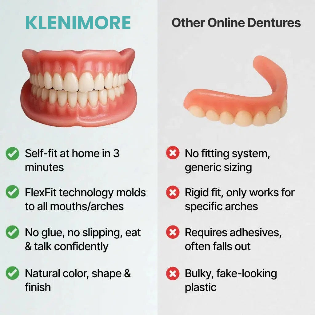 🌎Ends Today: 70% OFF! ⏰KLENIMORE™ Medical Full Denture with Strong Suction