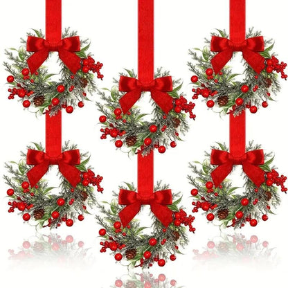 🎀Mini Christmas wreaths for cabinets — the ultimate festive magic