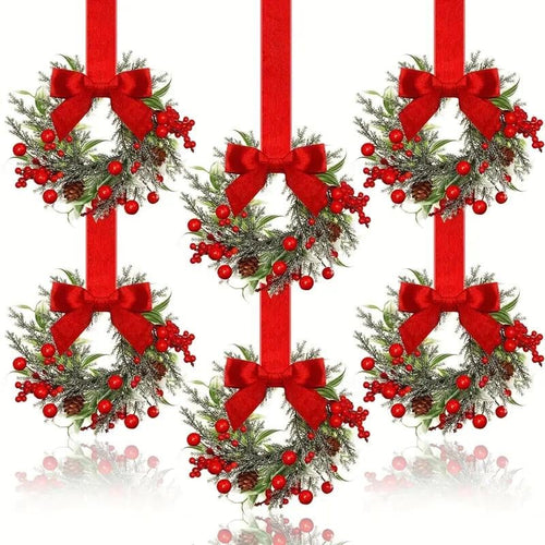 🎀Mini Christmas wreaths for cabinets — the ultimate festive magic