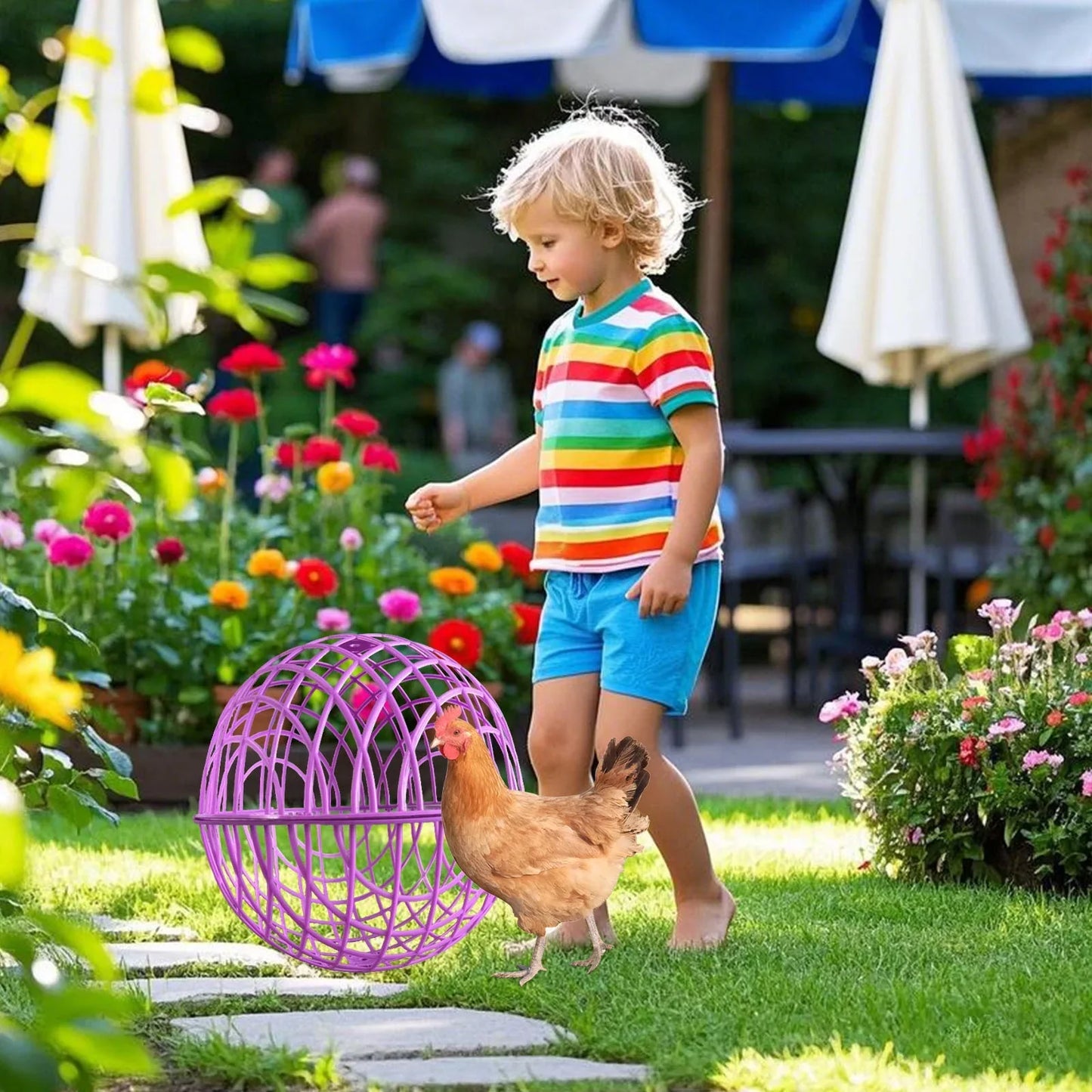 🐔Rolling Chicken Coop 🥅 - Portable Outdoor Pet Enclosure 🔗