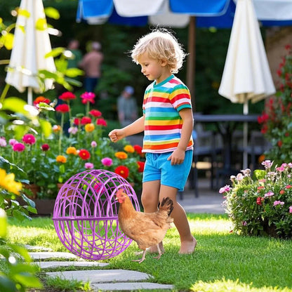🐔Rolling Chicken Coop 🥅 - Portable Outdoor Pet Enclosure 🔗