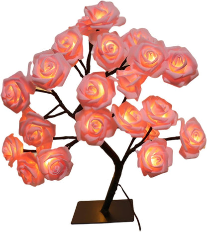 🎁🌹 Romantic LED Rose Flower Bonsai Table Lamp - Great Promotion! 🔥