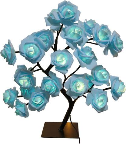 🎁🌹 Romantic LED Rose Flower Bonsai Table Lamp - Great Promotion! 🔥
