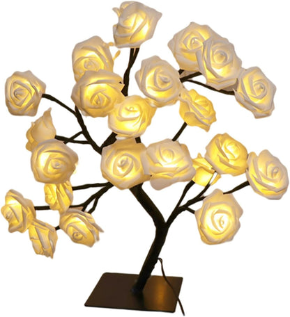🎁🌹 Romantic LED Rose Flower Bonsai Table Lamp - Great Promotion! 🔥