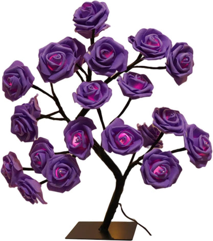 🎁🌹 Romantic LED Rose Flower Bonsai Table Lamp - Great Promotion! 🔥