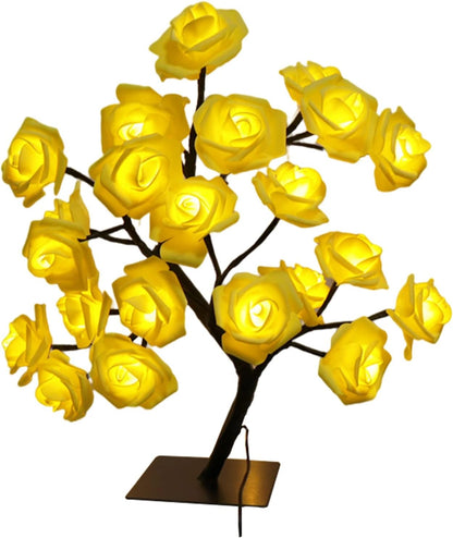 🎁🌹 Romantic LED Rose Flower Bonsai Table Lamp - Great Promotion! 🔥