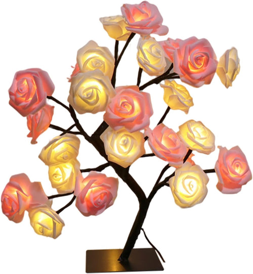 🎁🌹 Romantic LED Rose Flower Bonsai Table Lamp - Great Promotion! 🔥