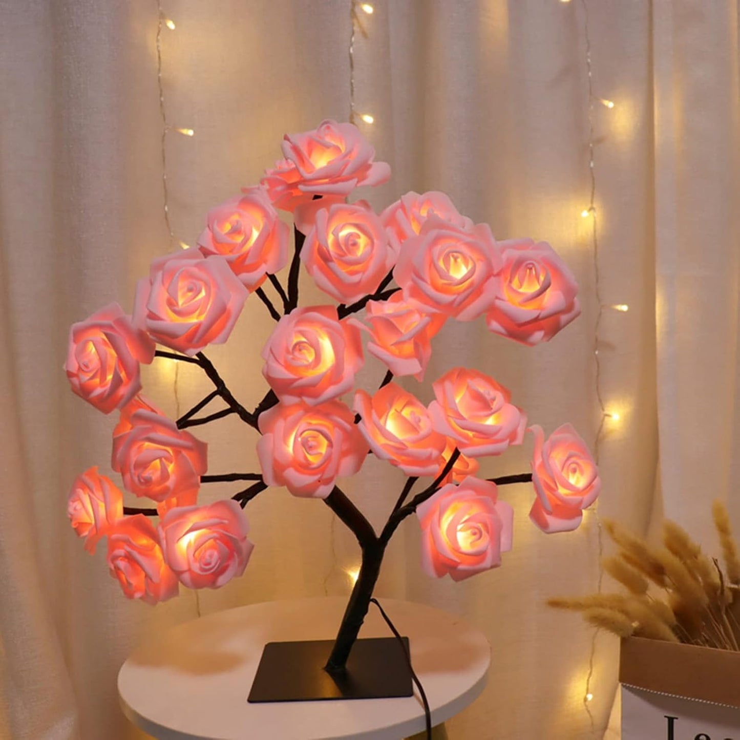 🎁🌹 Romantic LED Rose Flower Bonsai Table Lamp - Great Promotion! 🔥