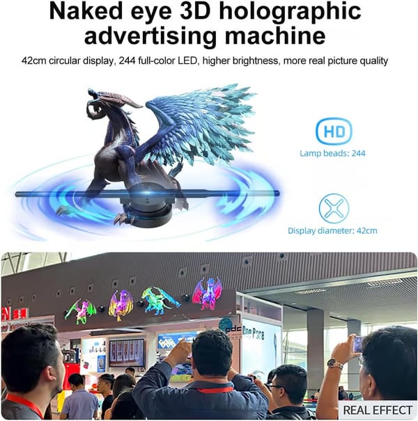 🎄Christmas Special Offer 3D Holographic LED Fan Projector
