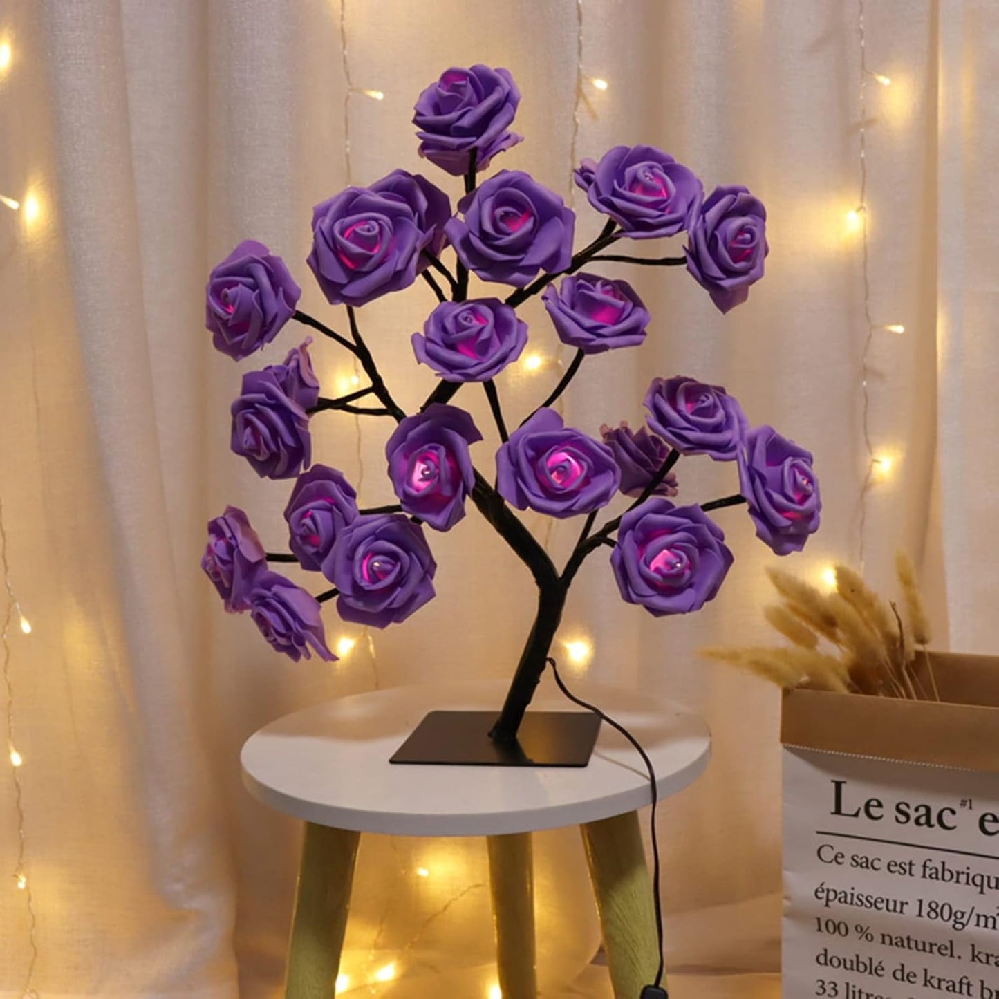 🎁🌹 Romantic LED Rose Flower Bonsai Table Lamp - Great Promotion! 🔥
