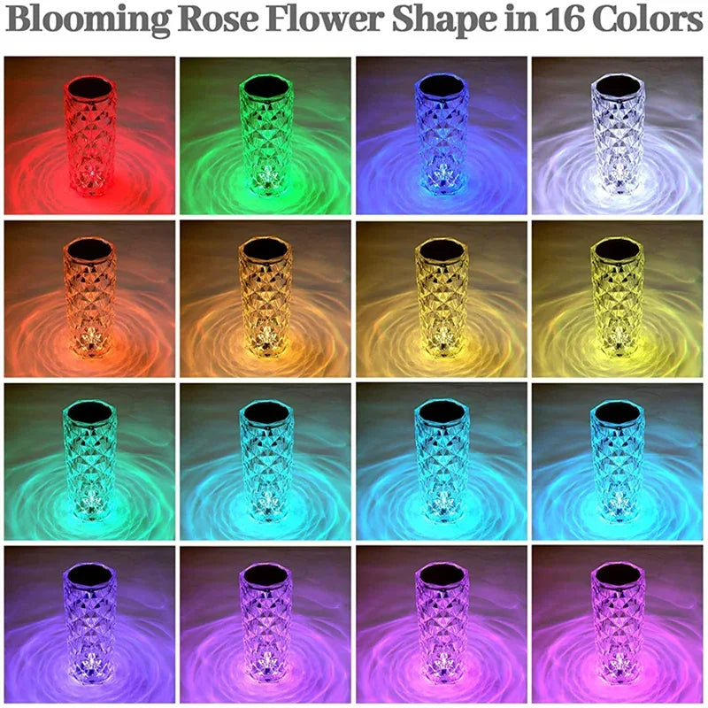 🔥16-color crystal touch-sensitive rose lamp - the best holiday gift🎄