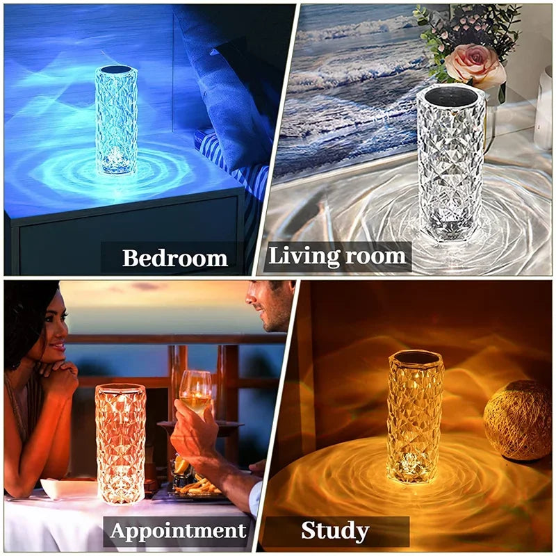 🔥16-color crystal touch-sensitive rose lamp - the best holiday gift🎄