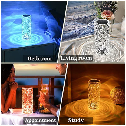 🔥16-color crystal touch-sensitive rose lamp - the best holiday gift🎄