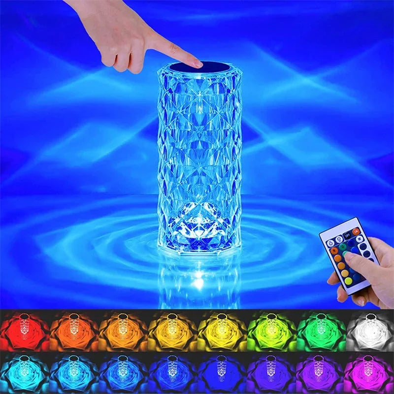 🔥16-color crystal touch-sensitive rose lamp - the best holiday gift🎄