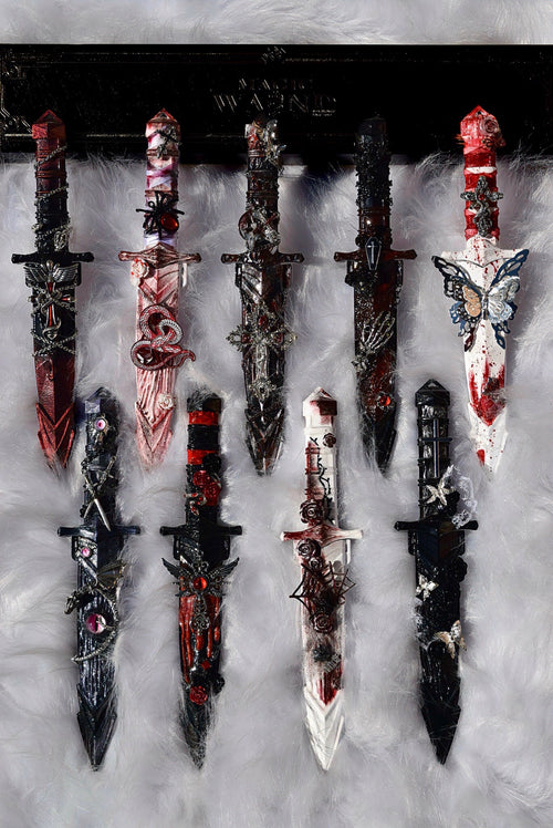 🔥Valentine's Day 50% Off - Handmade Dark Gothic Dagger/Short Sword 🗡️