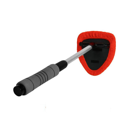Easy Defogging in Seconds👍Microfiber Windshield Cleaner with Extendable Handle