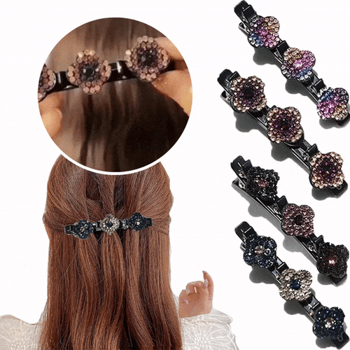 2+2 Free |Crystal-Decorated Hair Clips