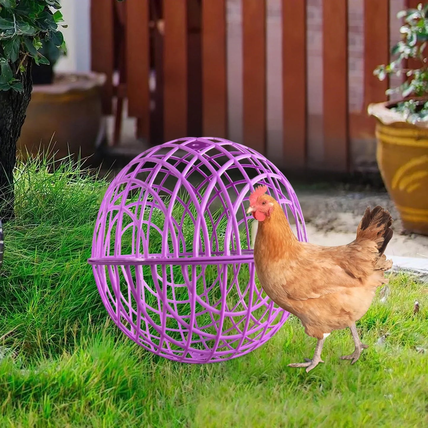 🐔Rolling Chicken Coop 🥅 - Portable Outdoor Pet Enclosure 🔗