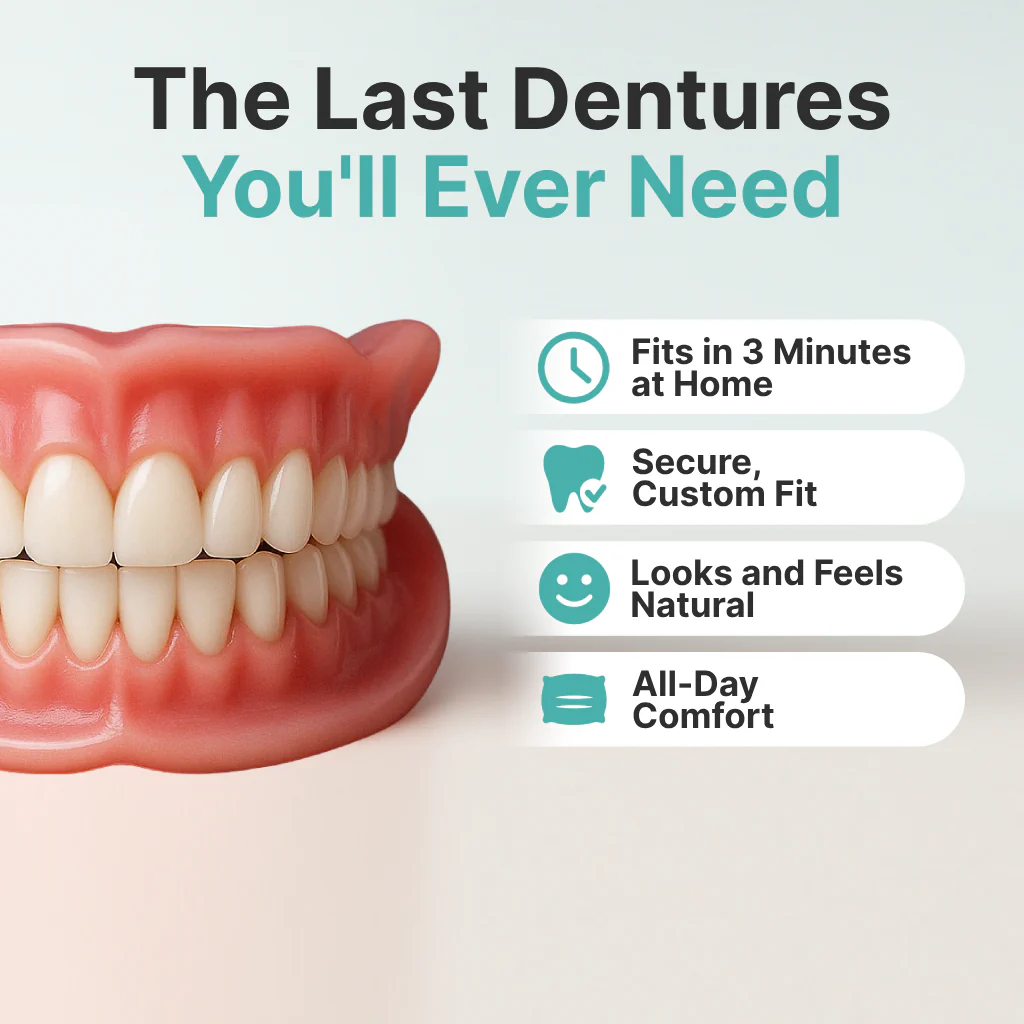 🌎Ends Today: 70% OFF! ⏰KLENIMORE™ Medical Full Denture with Strong Suction