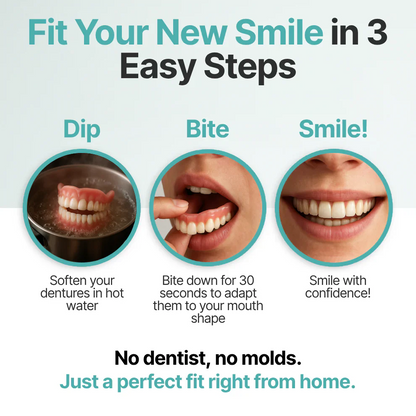 🌎Ends Today: 70% OFF! ⏰KLENIMORE™ Medical Full Denture with Strong Suction