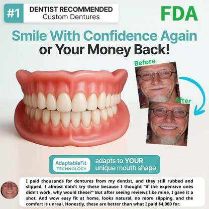 🌎Ends Today: 70% OFF! ⏰KLENIMORE™ Medical Full Denture with Strong Suction
